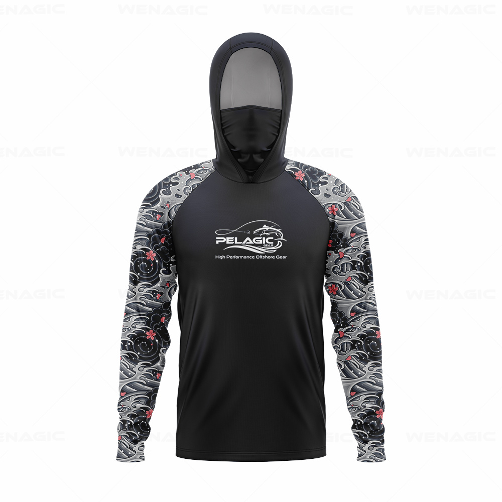 Fishing Shirt Uv Protection - Pelagische Ausrüstung Männer Kapuze Angeln Shirt