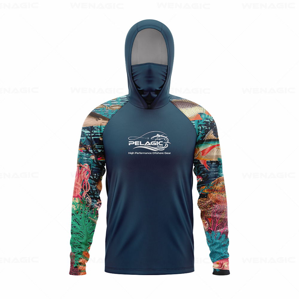 Fishing Shirt Uv Protection - Pelagische Ausrüstung Männer Kapuze Angeln Shirt