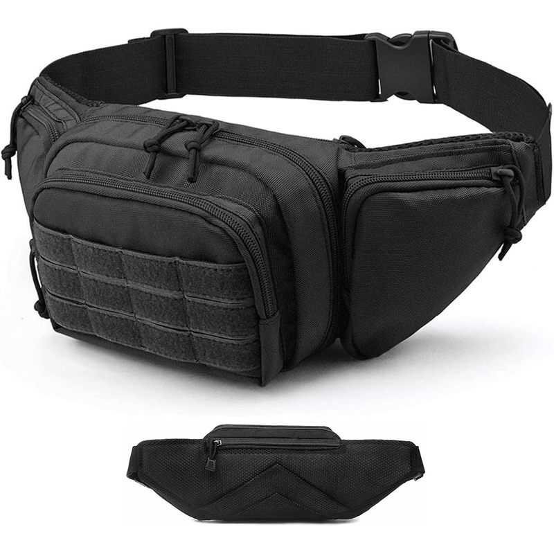 Fishing Belt - 600D Oxford Multi-Pocket Hüfttasche, Verstellbare Outdoor-Gürteltasche