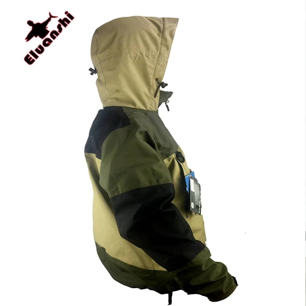 Fishing Waders - ELUANSHI Wasserdichte Atmungsaktive Fliegenfischer-Kleidung Wader-Jacke Wading-Bekleidung
