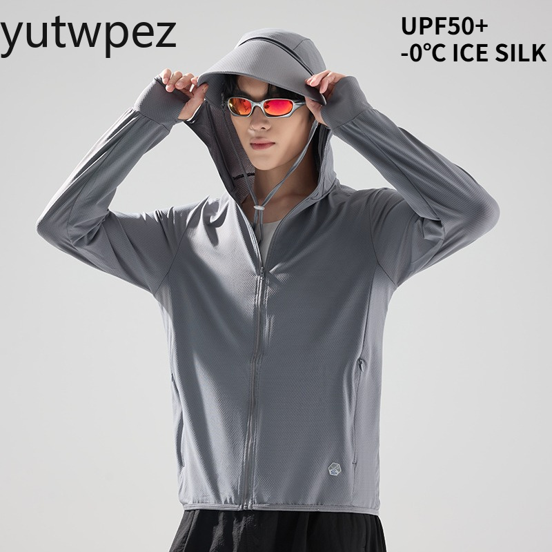 Fishing Shirt Uv Protection - Outdoor-Sportshirt Laufschutz Eisseide Kühleffekt Sonnenschutz Leichtgewicht