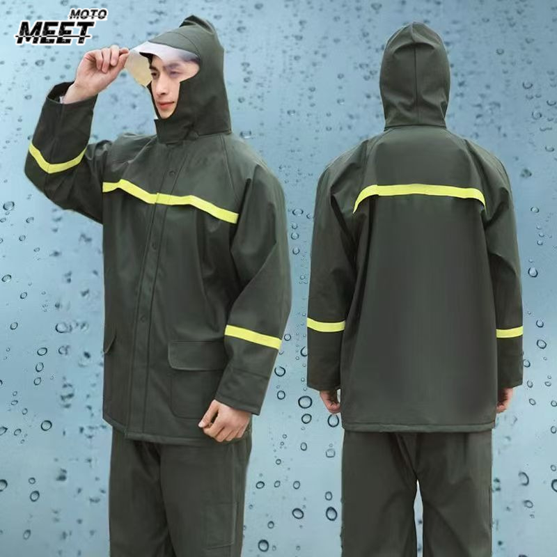 Fishing Rain Suit - Reit-Regenmantel und Regenhosenanzug, geteiltes Radfahren, Camping