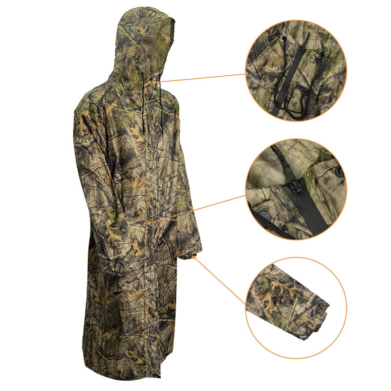 Tarnung langen Regenmantel für – Fishing Rain Suit Bewertung und Preis