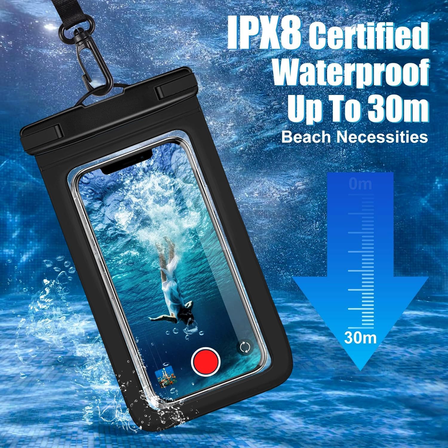 3er-Pack mehrfarbige IPX8 wass – Fishing Bag Waterproof Bewertung und Preis