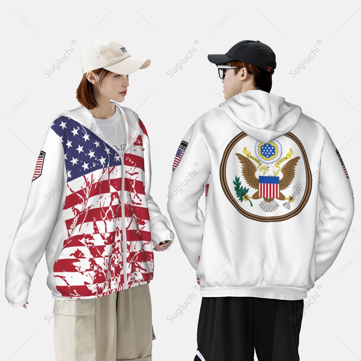 Sonnenschutz-Hoodie mit US-Fla – Fishing Hoodie Bewertung und Preis